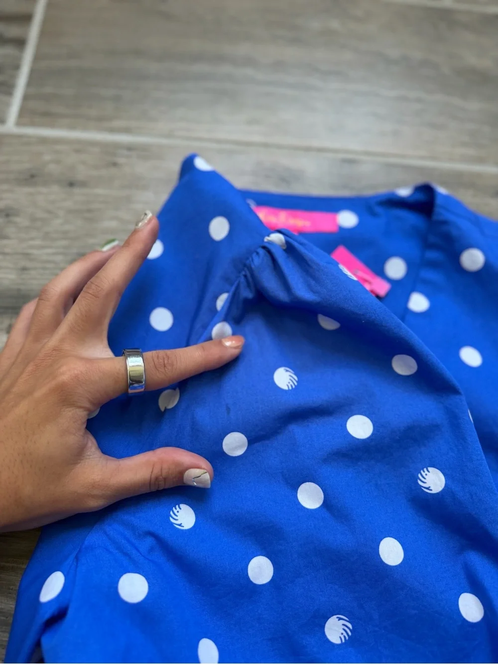 Preppy Lilly Pulitzer polka dot wrap blouse NWT size 2
